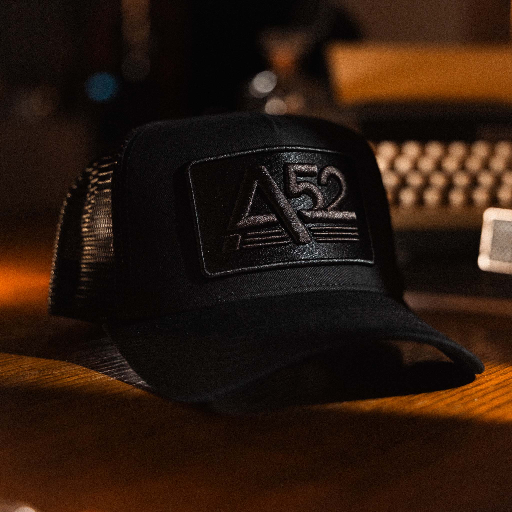 AREA52 All Black Trucker Hat - Image 7