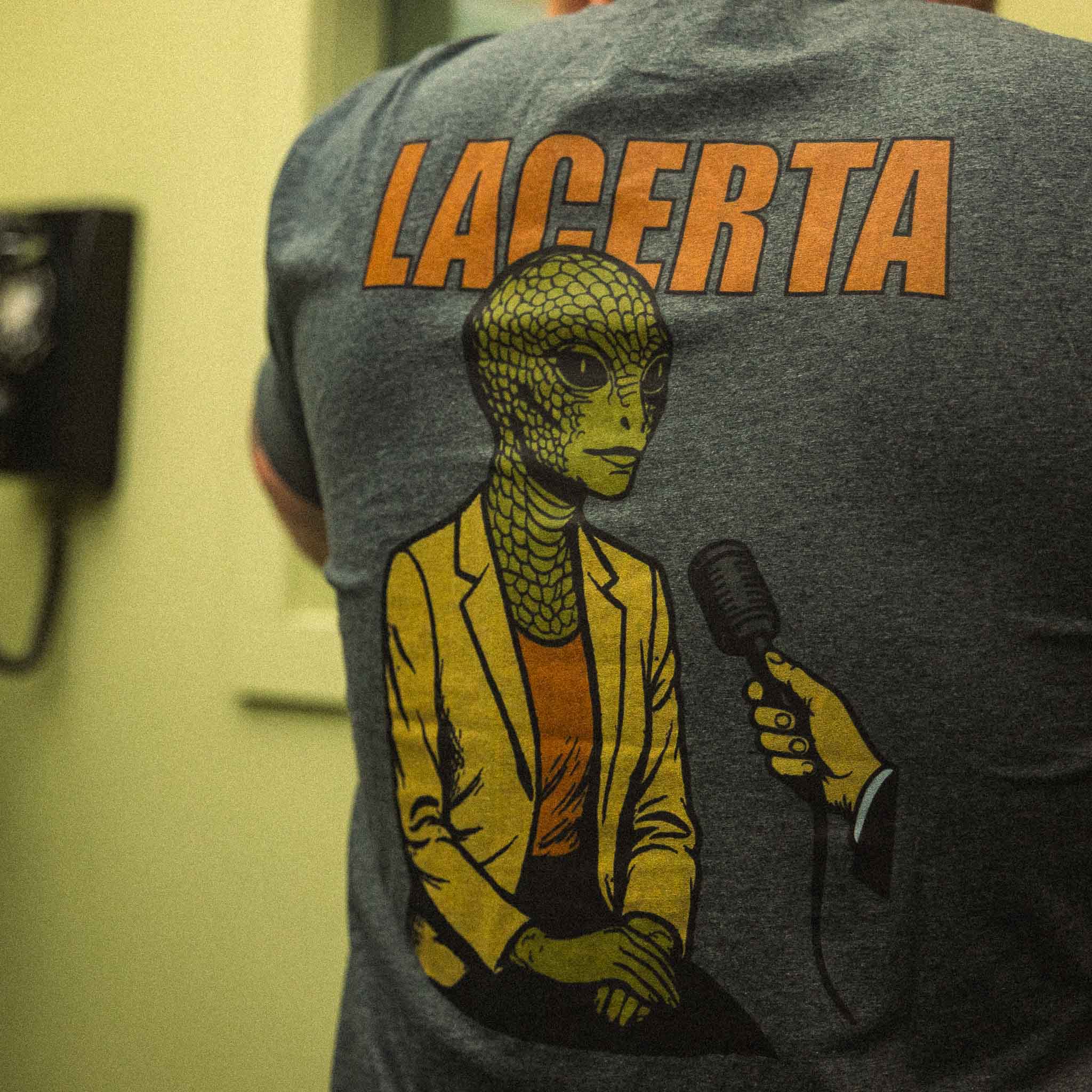 AREA52 "Lacerta" Tee in Charcoal - Image 6