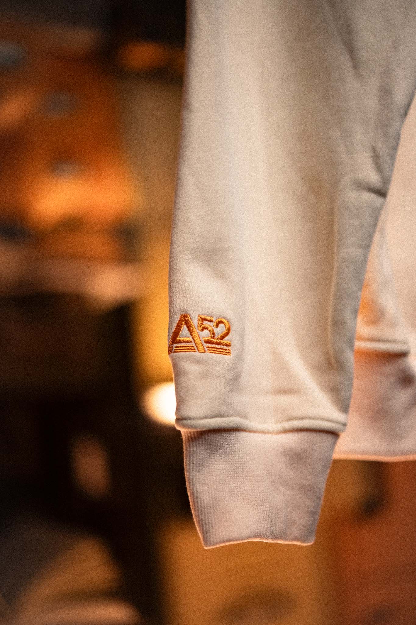 Invisible College Crew-Neck Sweatshirt In Cream - Image 14