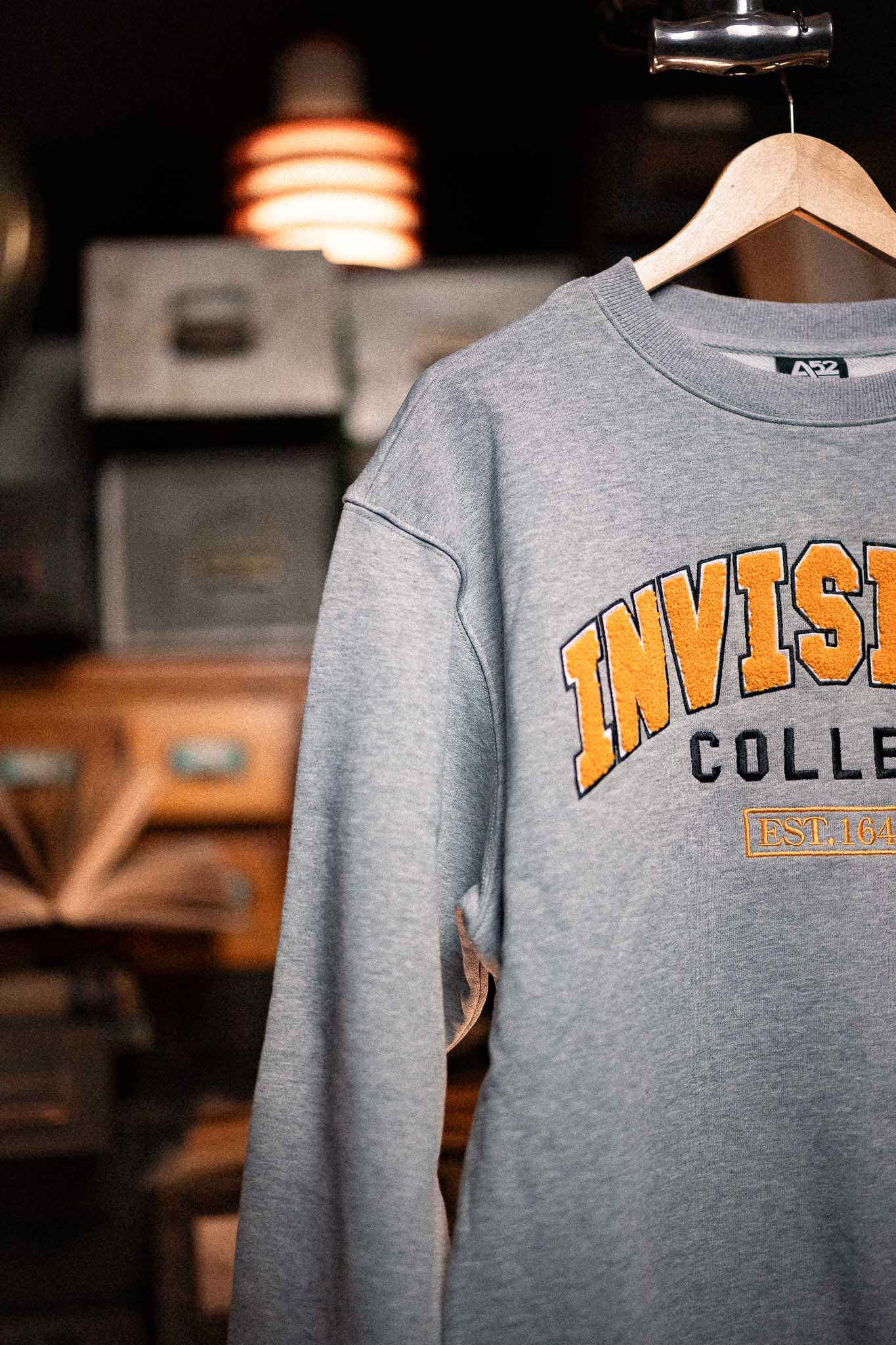 Invisible College Crewneck In Grey - Image 14