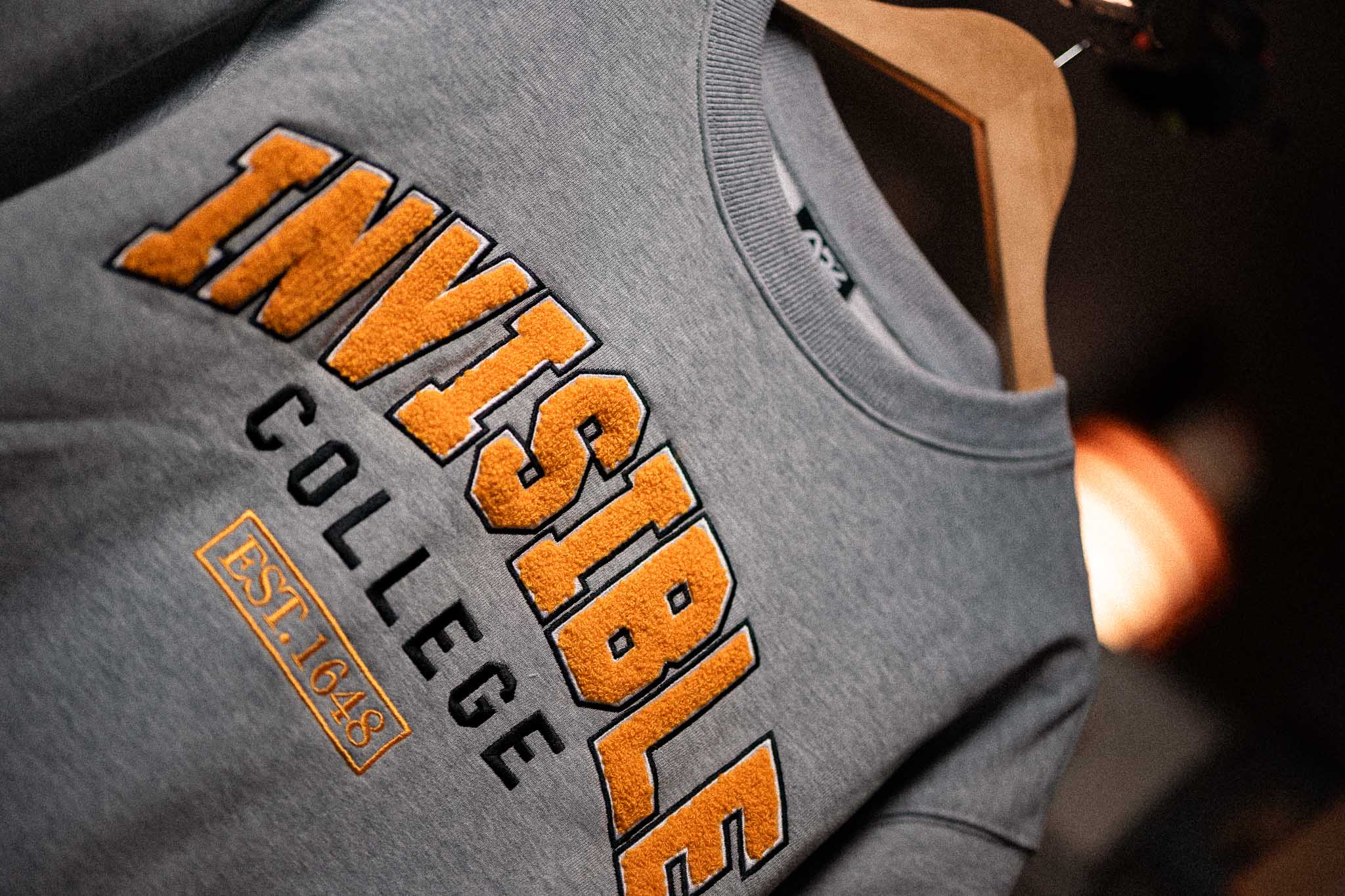 Invisible College Crewneck In Grey - Image 9