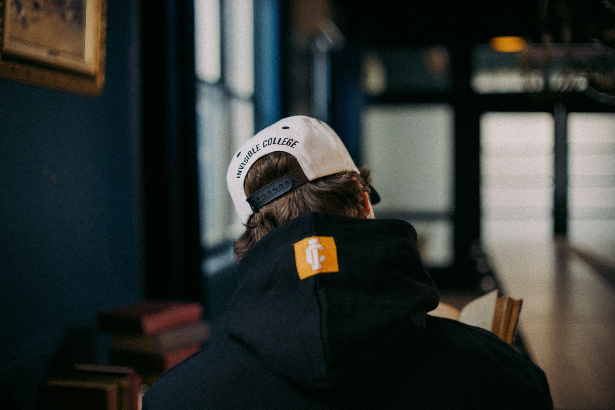 Invisible College Hoodie In Black - Image 7