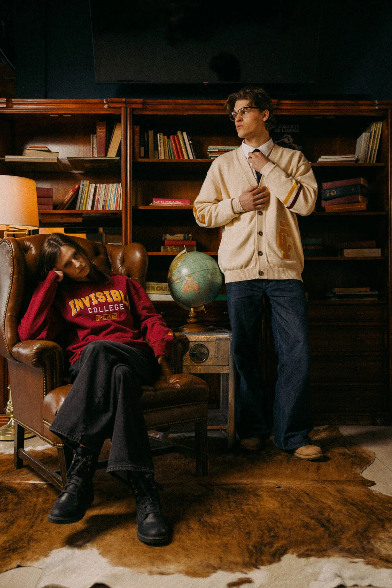 Invisible College Varsity Oversized Cardigan - Image 11