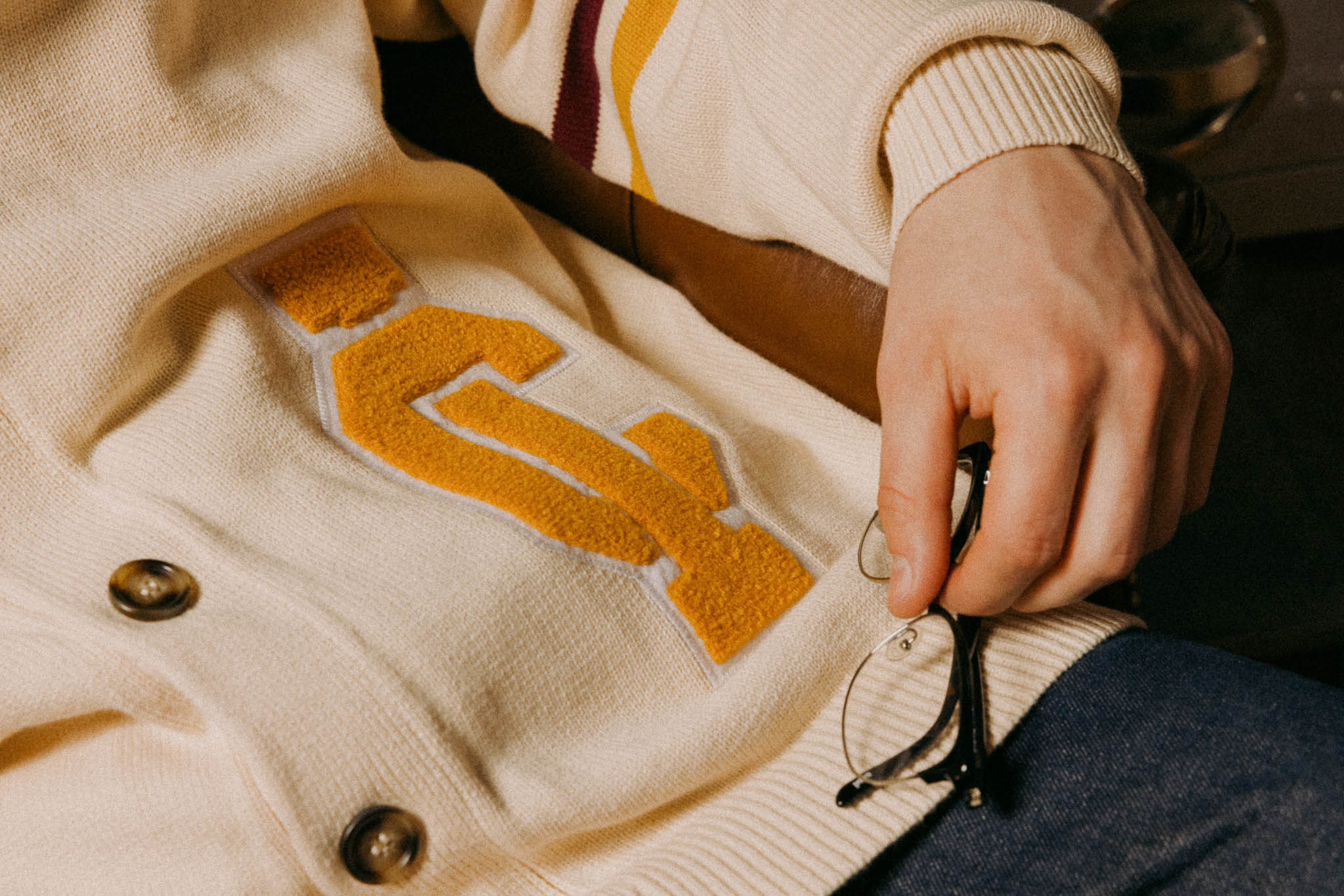 Invisible College Varsity Oversized Cardigan - Image 3