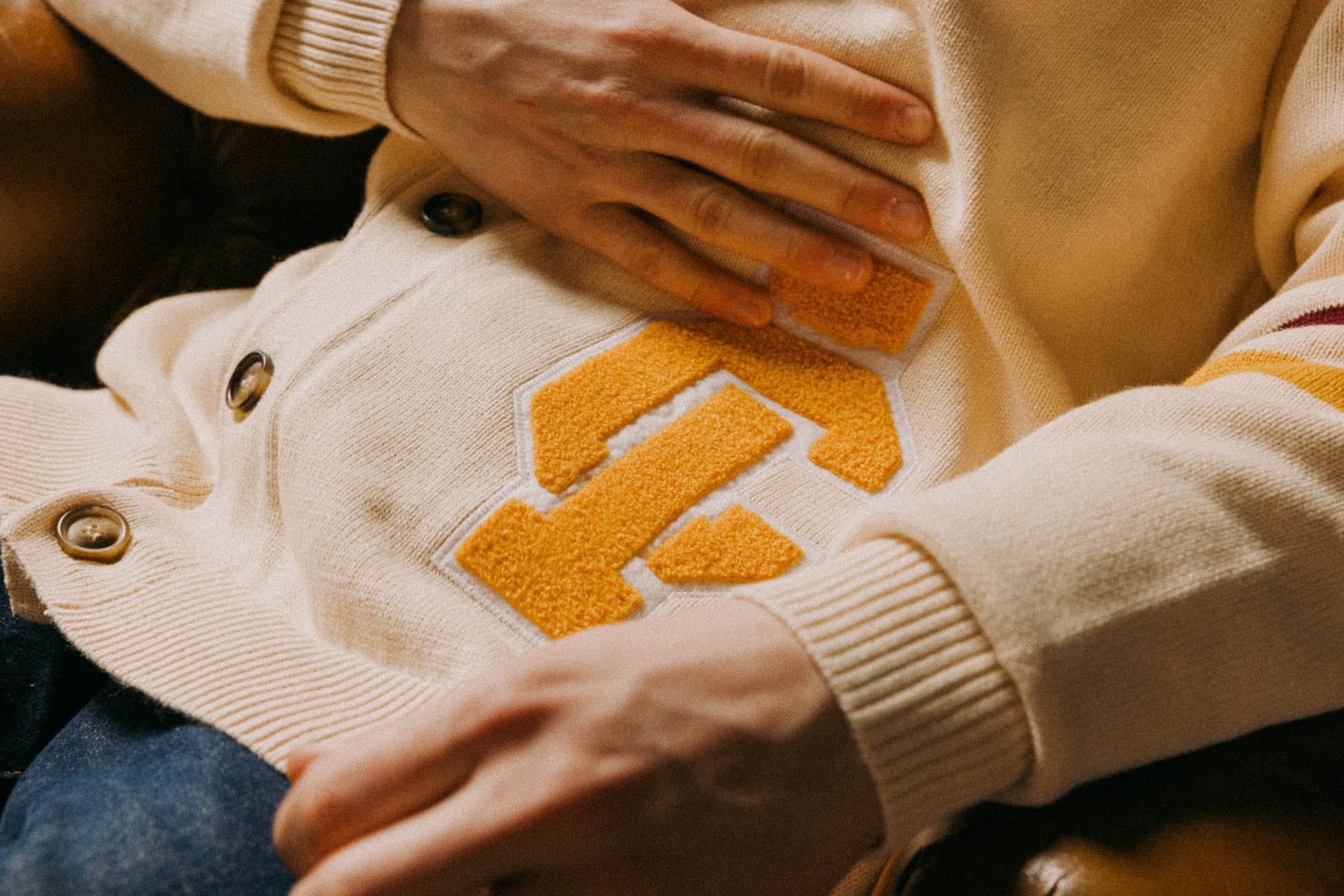 Invisible College Varsity Oversized Cardigan - Image 7