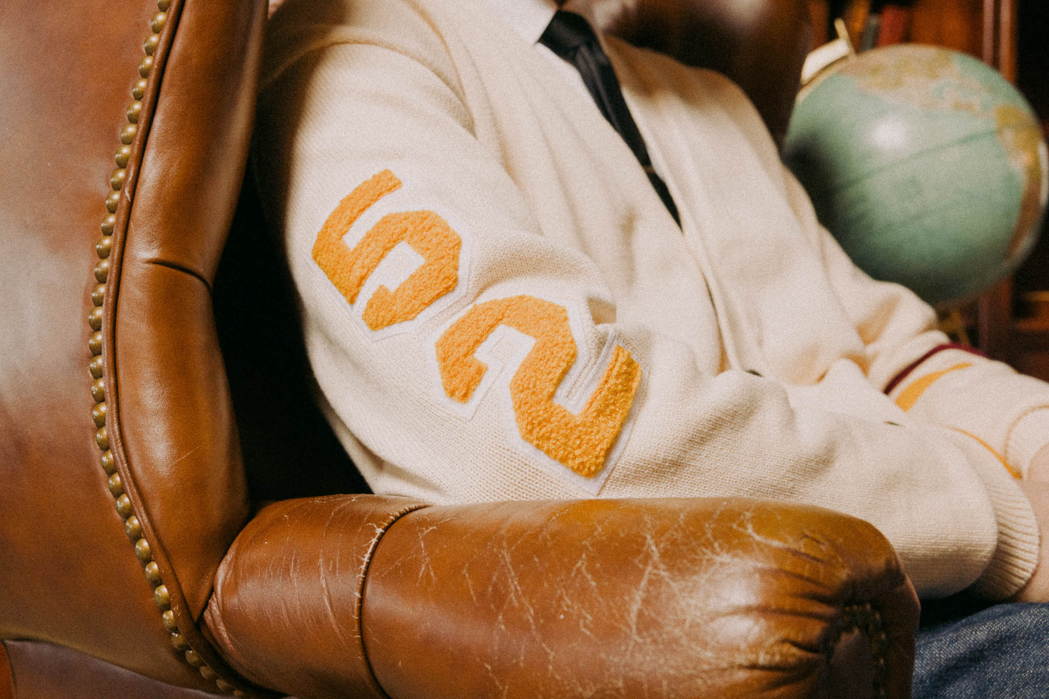 Invisible College Varsity Oversized Cardigan - Image 9