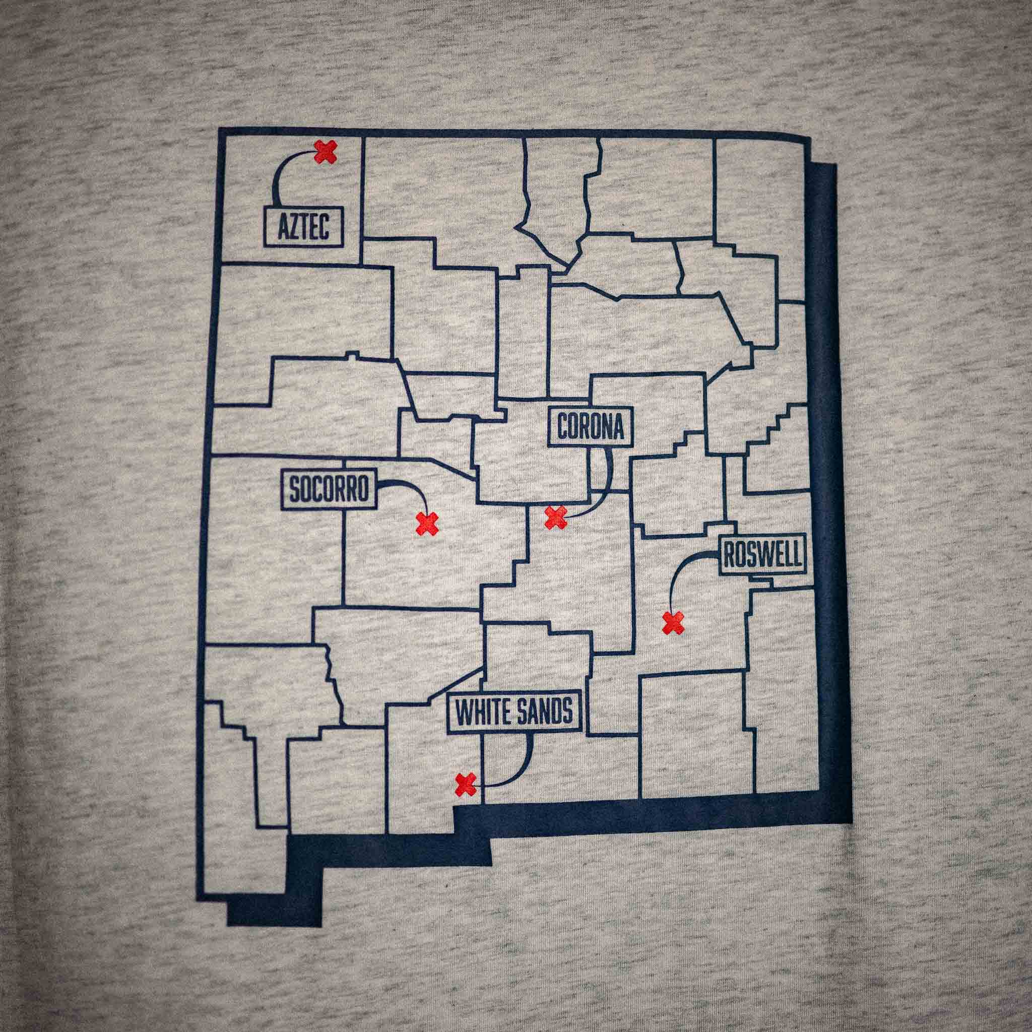 MAJESTIC 12 "Crash Retrieval Team" Tee In Light Heather - Image 11