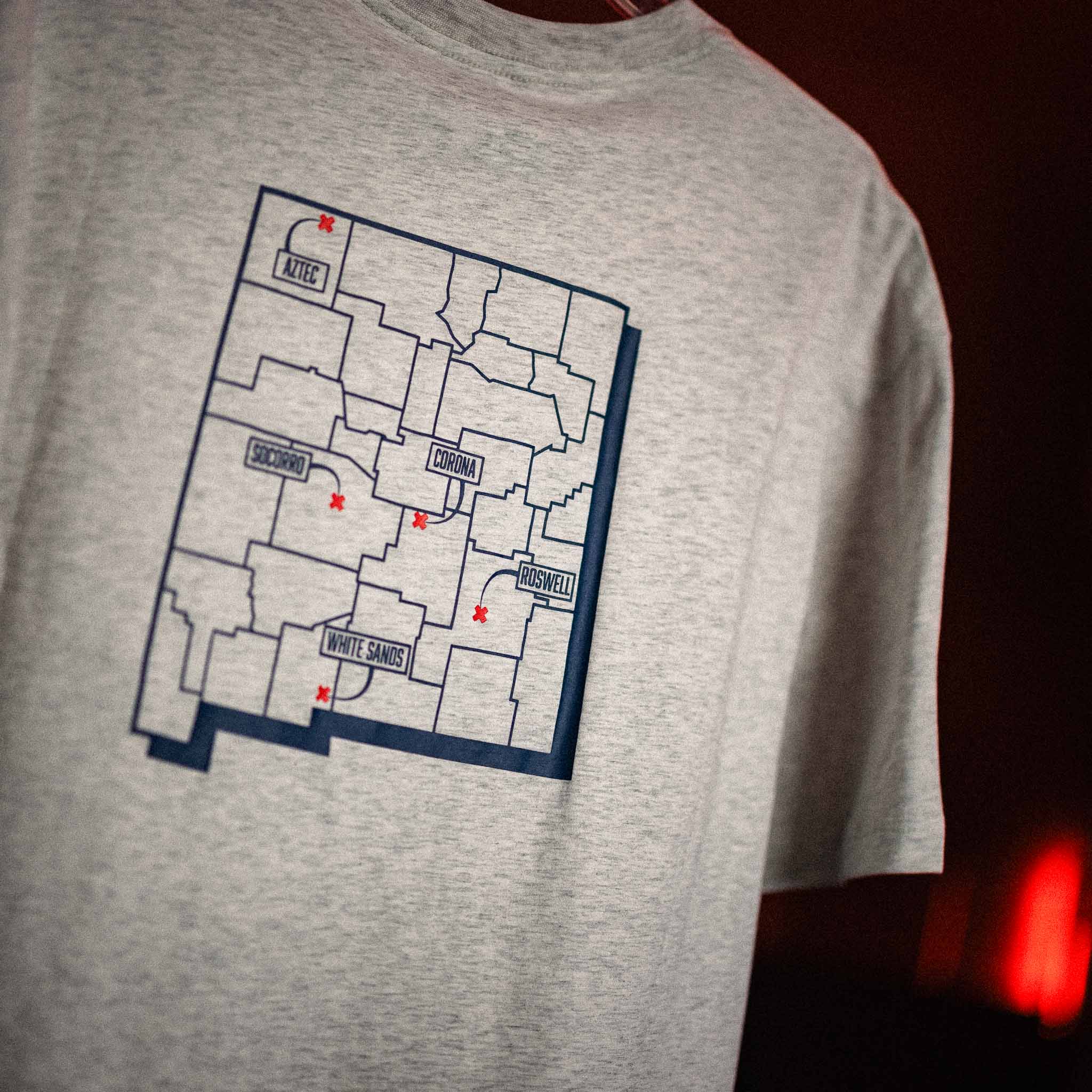 MAJESTIC 12 "Crash Retrieval Team" Tee In Light Heather - Image 12