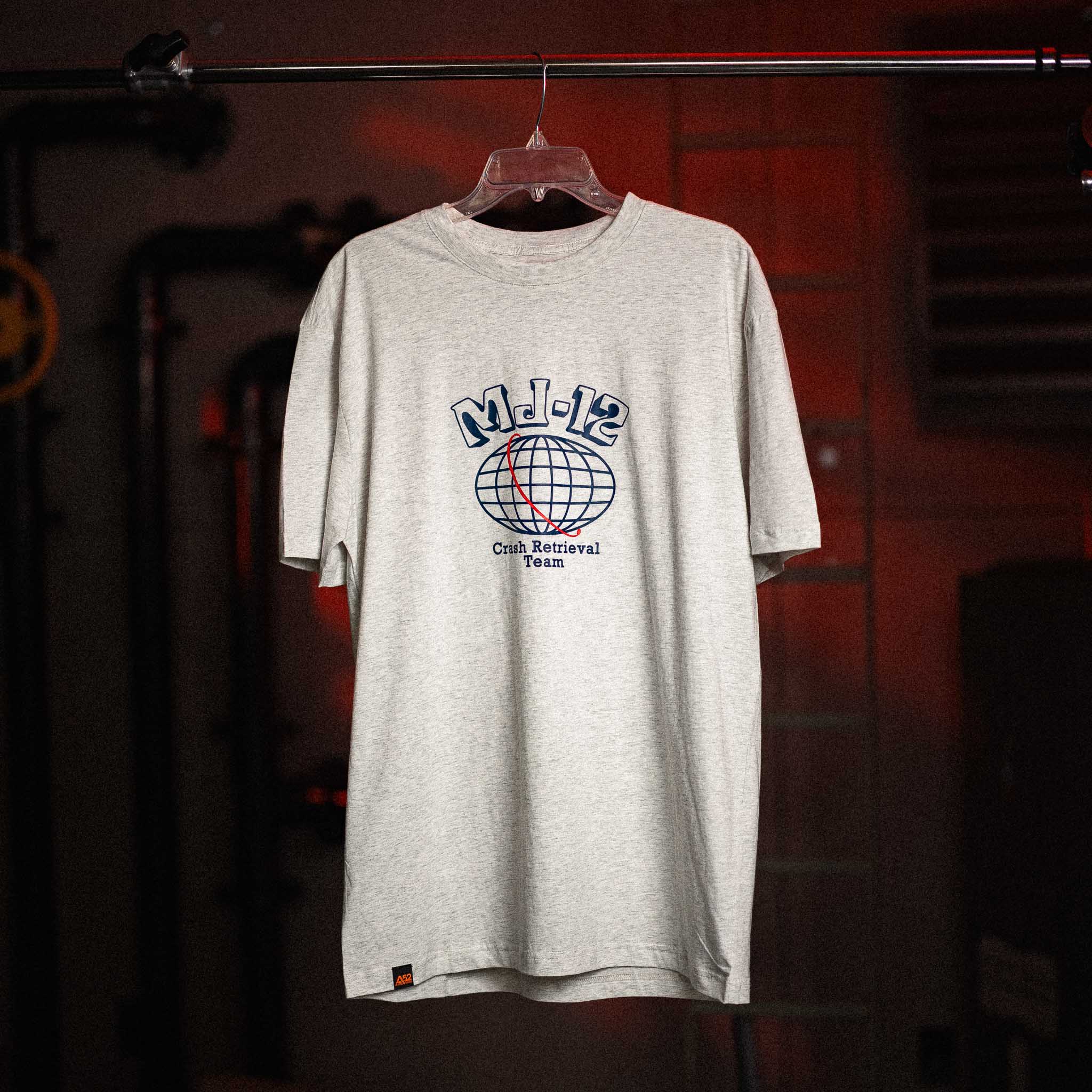 MAJESTIC 12 "Crash Retrieval Team" Tee In Light Heather - Image 4