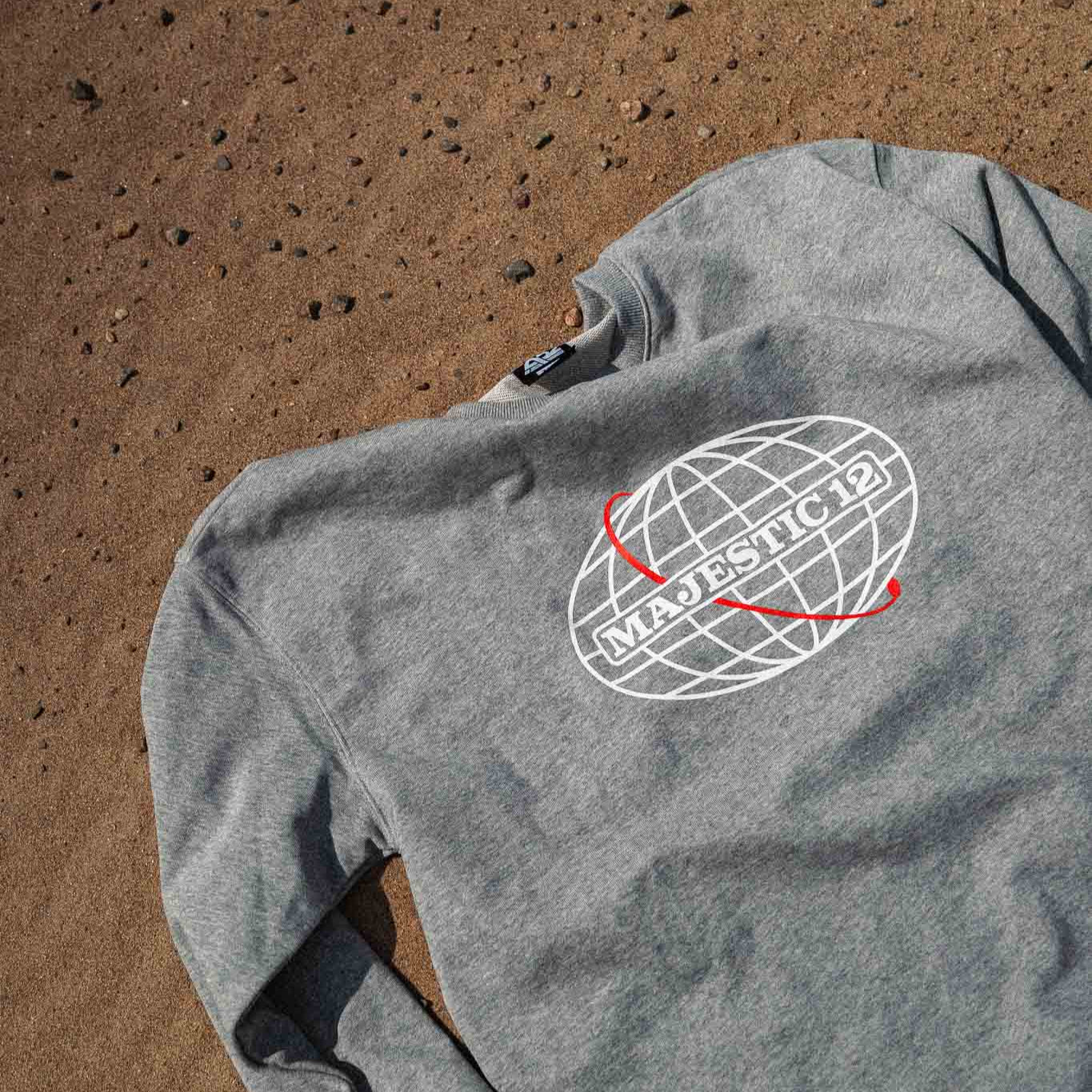 MAJESTIC 12 Crewneck In Heather Grey - Image 5