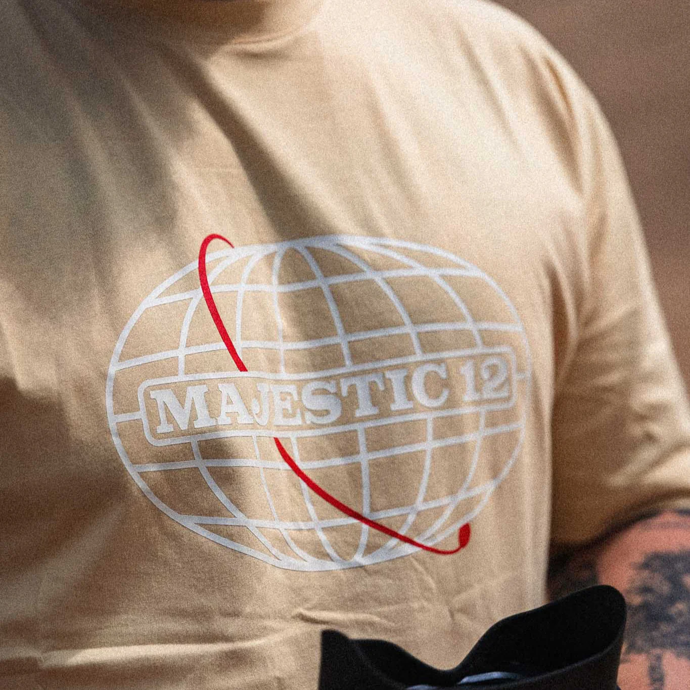MAJESTIC 12 Tee In Desert Sand - Image 4